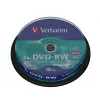 Verbatim DVDVER00072B, DVD-RW, spindel, 10 pezzi, 4,7 GB