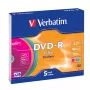 Verbatim DVD-R Colour 4,7 GB 5 pezzi