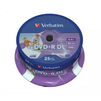 Verbatim 43667 DVD vergine 8,5 GB DVD+R DL 25 pz.