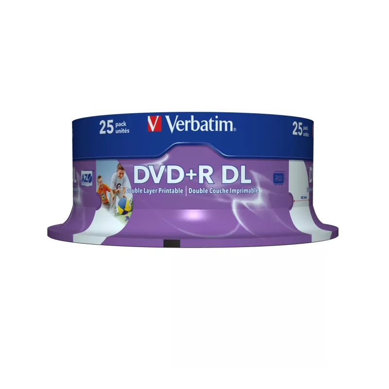 Verbatim 43667 DVD vergine 8,5 GB DVD+R DL 25 pz.