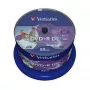 Verbatim 43703 DVD+R a doppio strato con superficie ampia stampabile a getto d'inchiostro, 8x, 8,5 GB, confezione da 50, spindle