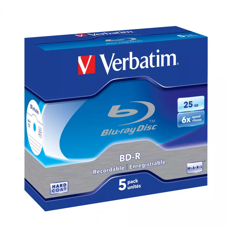 Verbatim 43715 disco Blu-Ray BD-R non registrato 25 GB 5 pz.