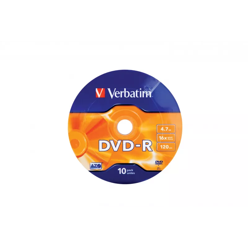 Verbatim DVD-R argento opaco 16x 4,7 GB 10 pz.