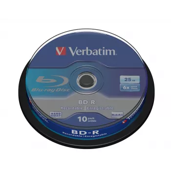 Verbatim BD-R SL 25GB 6x confezione da 10 spindel 10 pezzi