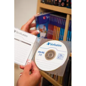 Verbatim BD-R XL 100GB* 4x Wide Inkjet Printable 5 pezzi custodia Jewel Case