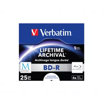 Verbatim M-Disc 4x BD-R 25 GB 5 pezzi