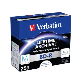 Verbatim M-Disc 4x BD-R 25 GB 5 pezzi