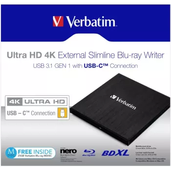 Verbatim 43888 unità ottica Blu-Ray DVD Combo nero