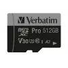 Verbatim Pro U3 512GB scheda Micro SDXC, 512 GB, MicroSDXC, Class 10, UHS-I, 100 MB/s, 90 MB/s