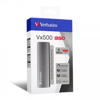 Verbatim Vx500 1 TB USB Type-C 3.2 Gen 2 (3.1 Gen 2) argento