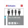 Verbatim 48875 cavo USB USB 3.2 Gen 1 (3.1 Gen 1) 1 m Micro-USB A USB A nero