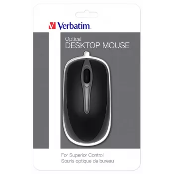 Verbatim 49019 mouse ufficio ambidestro USB Type-A ottico 1000 DPI