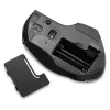 Verbatim 8-Button mouse wireless Blue LED, Blue LED, RF wireless, 1600 DPI, nero, grigio