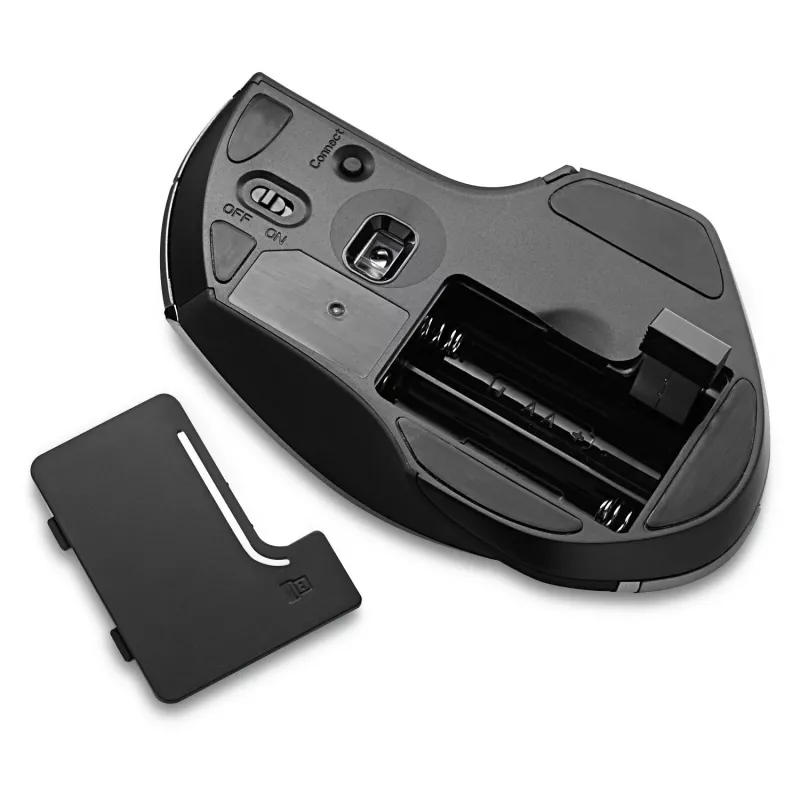 Verbatim 8-Button mouse wireless Blue LED, Blue LED, RF wireless, 1600 DPI, nero, grigio