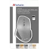 Verbatim 8-Button mouse wireless Blue LED, Blue LED, RF wireless, 1600 DPI, nero, grigio