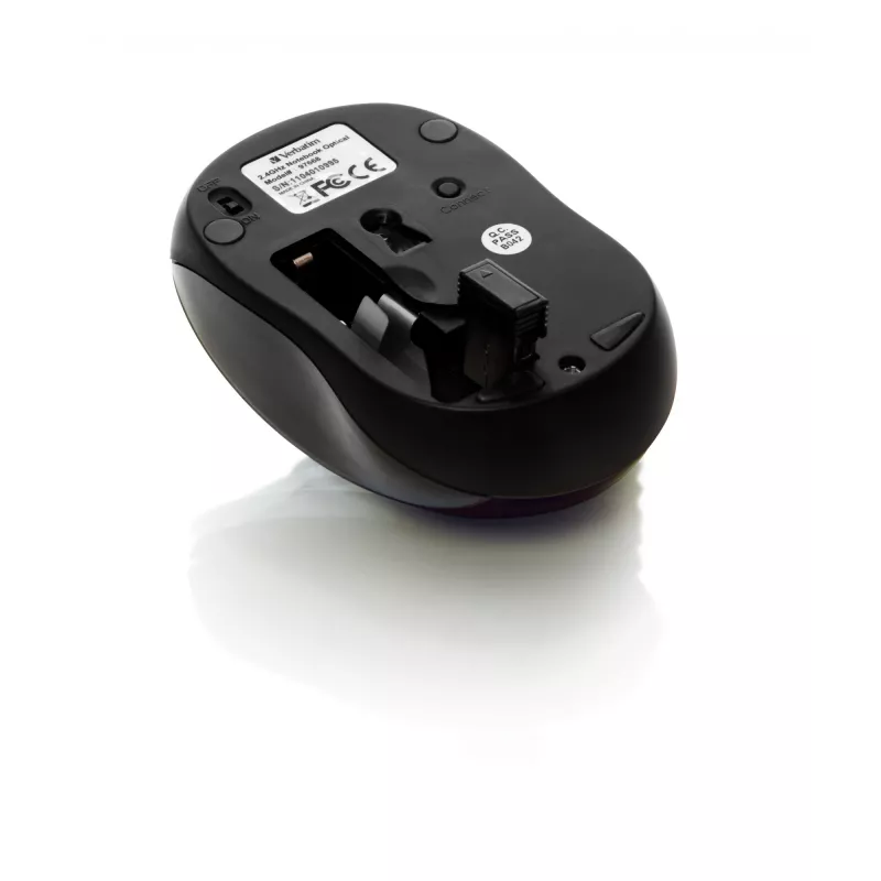 Verbatim Go Nano mouse da ufficio ambidestro RF wireless 1600 DPI
