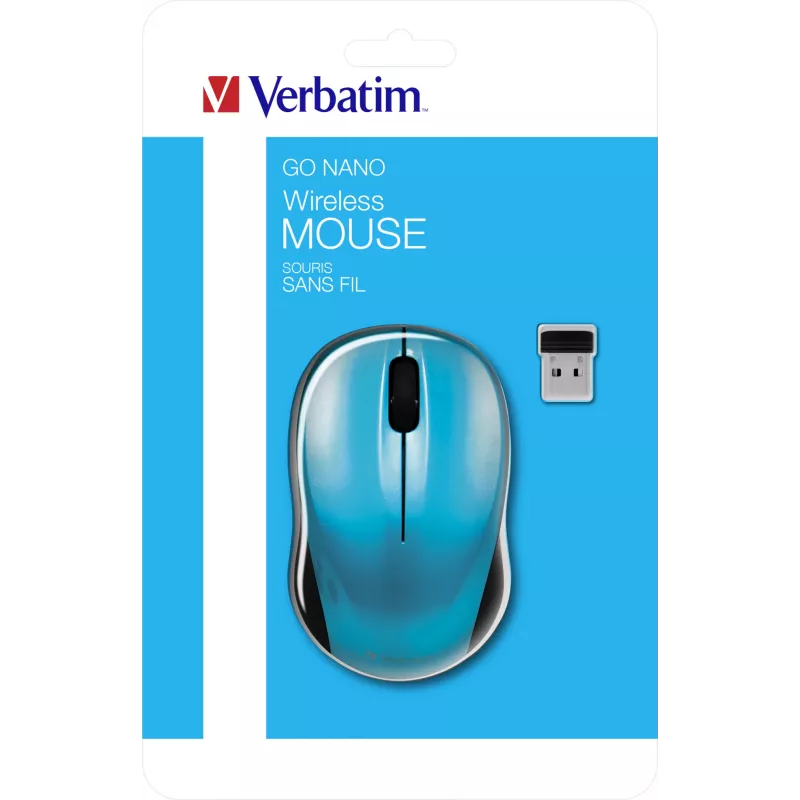 Verbatim Go Nano mouse ambidestro RF wireless 1600 DPI
