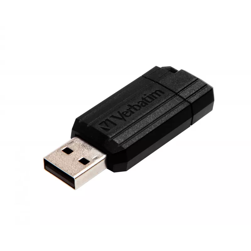 Verbatim PinStripe - Chiavetta USB 64 GB - nero, 64 GB, USB Type-A, 2.0, 10 MB/s, slide, nero