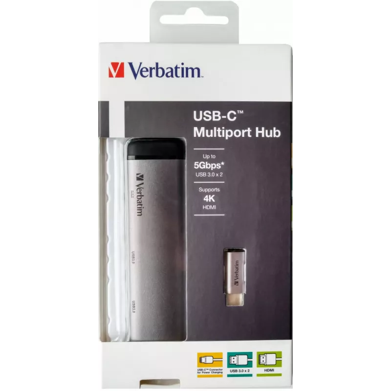 Verbatim 49140 dock per laptop/replicatore di porte USB 3.2 Gen 1 (3.1 Gen 1) Type-C