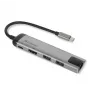 Verbatim 49141 dock per laptop/replicatore di porte USB 3.2 Gen 1 (3.1 Gen 1) Type-C nero, argento