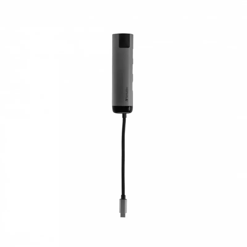 Verbatim 49141 dock per laptop/replicatore di porte USB 3.2 Gen 1 (3.1 Gen 1) Type-C nero, argento
