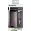 Verbatim 49142 dock per laptop/replicatore di porte USB 3.2 Gen 1 (3.1 Gen 1) Type-C nero, argento