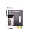 Verbatim 49143 adattatore cavo video 0,1 m USB Type-C HDMI nero, argento