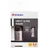 Verbatim 49145 adattatore cavo video 0,01 m USB Type-C VGA (D-Sub) nero, argento