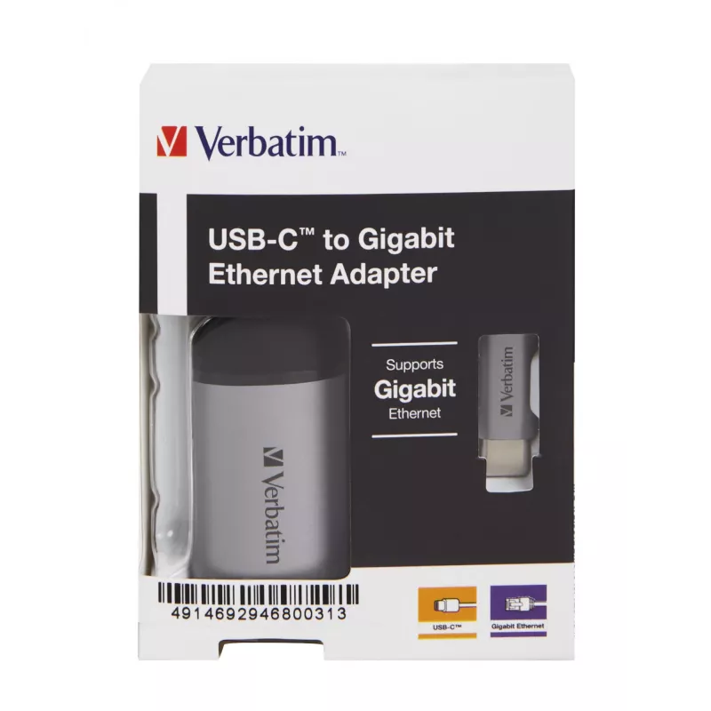 Verbatim 49146 docking station/replicatore di porte per laptop USB 3.2 Gen 1 (3.1 Gen 1) Type-C nero, argento