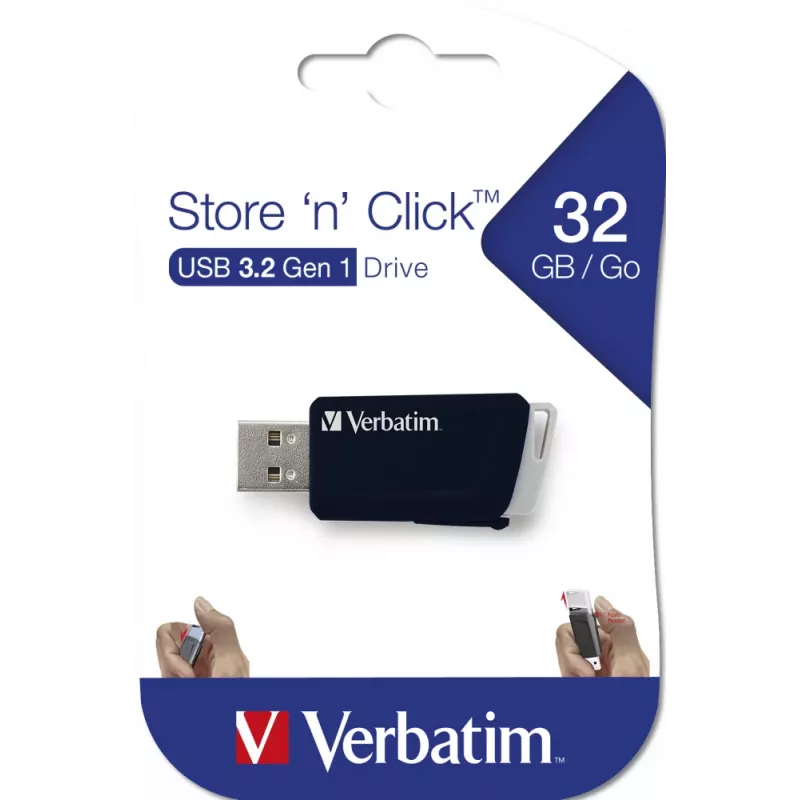 Verbatim Store 'n' Click - drive USB 2.0 3.2 GEN1 32 GB - nero