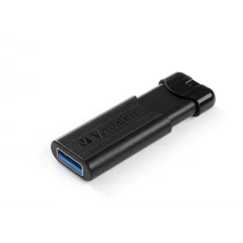 Verbatim PinStripe 3.0 - chiavetta USB 3.0 64 GB - nero, 64 GB, USB Type-A, 3.2 Gen 1 (3.1 Gen 1), Slide, 7 g, nero