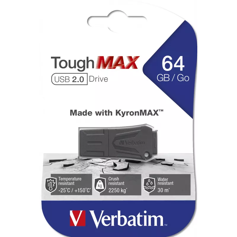 Verbatim ToughMAX - chiavetta USB 64 GB - nero