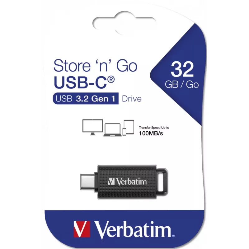 Verbatim Store 'n' Go chiavetta USB 32 GB USB Type-C 3.2 Gen 1 (3.1 Gen 1) nero