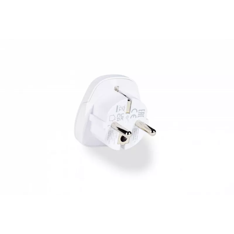 Verbatim 49541 adattatore spina universale tipo E/F ibrido bianco