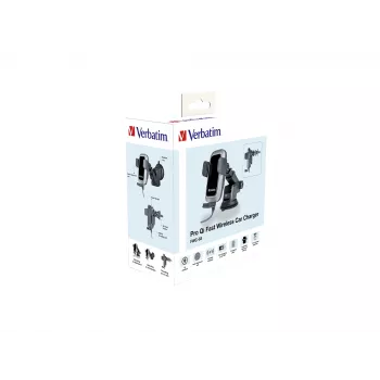 Verbatim FWC-03 Pro Qi caricabatterie auto wireless rapido retail nero