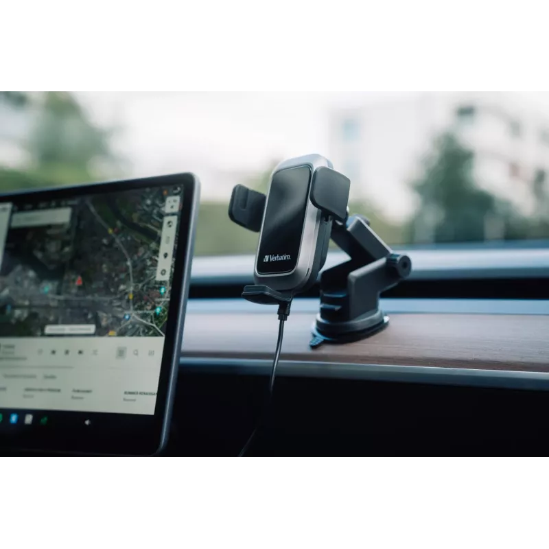 Verbatim FWC-03 Pro Qi caricabatterie auto wireless rapido retail nero