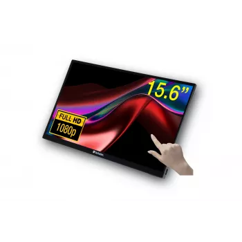 Verbatim 49592 monitor per computer 39,6 cm (15,6 inch) 1920 x 1080 pixel Full HD LCD touchscreen nero