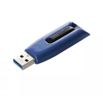 Verbatim V3 MAX - chiavetta USB 3.0 64 GB - blu, 64 GB, USB Type-A, 3.2 Gen 1 (3.1 Gen 1), Slide, 10 g, blu