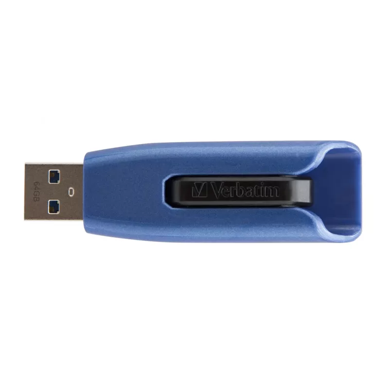 Verbatim V3 MAX - chiavetta USB 3.0 64 GB - blu, 64 GB, USB Type-A, 3.2 Gen 1 (3.1 Gen 1), Slide, 10 g, blu