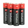 Verbatim batterie AA alcaline, batteria usa e getta, AA, alcalina, 1,5 V, 10 pezzi, nero, rosso