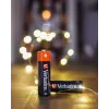 Verbatim batterie AA alcaline, batteria usa e getta, AA, alcalina, 1,5 V, 10 pezzi, nero, rosso