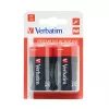Verbatim batterie D alcaline, batteria usa e getta, alcalina, 1,5 V, 2 pezzi, multicolore, 34,2 mm