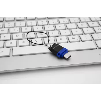 Verbatim Dual - unità USB 3.0 64 GB - USB-C / USB-A - blu