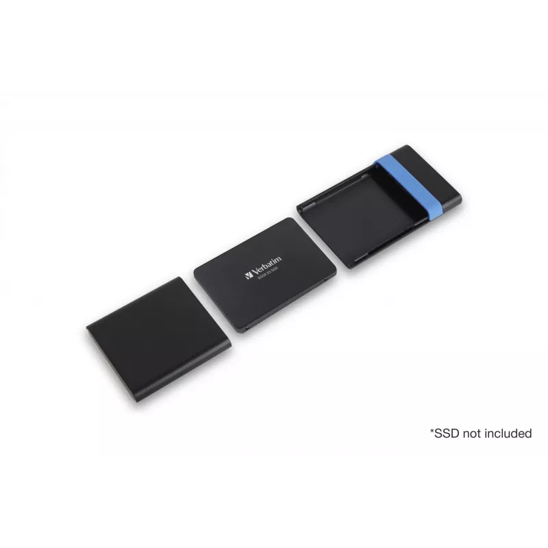 Verbatim Store'N'Go kit case HDD/SSD nero, blu 2,5 pollici