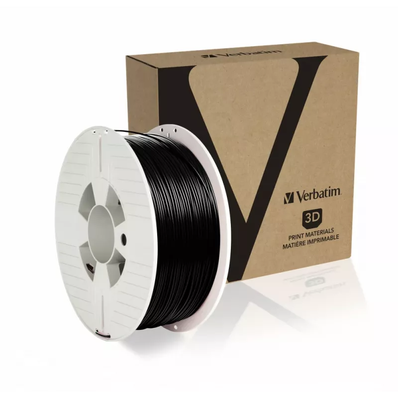 Verbatim 55318 materiale per stampa 3D acido polilattico (PLA) nero 1 kg