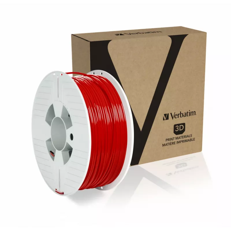 Verbatim 55330 materiale per stampa 3D acido polilattico (PLA) rosso 1 kg