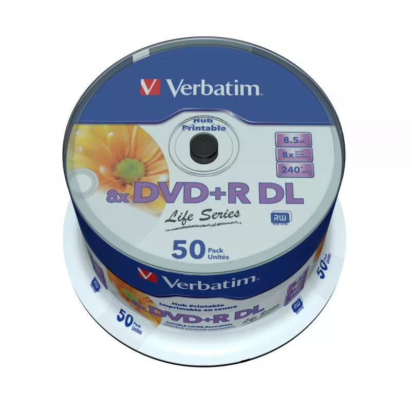 Verbatim 97693 Supporto DVD 8,5 GB DVD+R DL 50 pz.