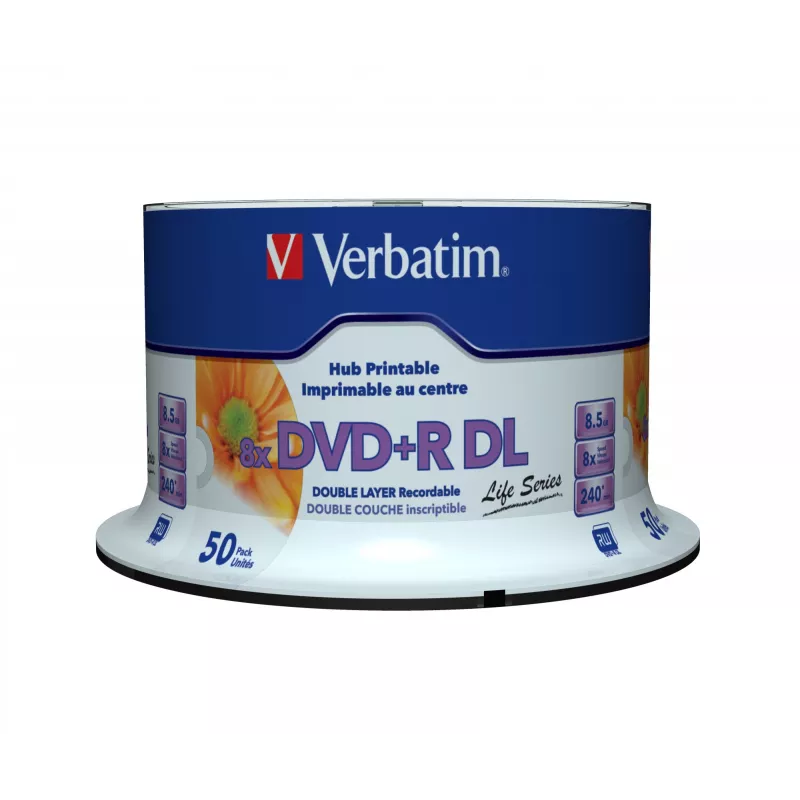 Verbatim 97693 Supporto DVD 8,5 GB DVD+R DL 50 pz.