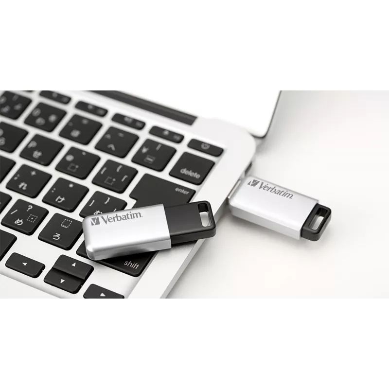 Verbatim Secure Pro - Chiavetta USB 3.0 64 GB - argento