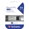 Verbatim Secure Pro - Chiavetta USB 3.0 64 GB - argento